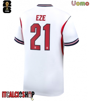 Inghilterra Eberechi Eze #21 Prima Maglia Mondiali 2026 Manica Corta